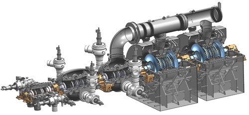 1000MW汽輪機模型圖